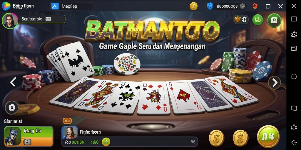Screenshot gameplay <strong>BATMANTOTO</strong> menampilkan aksi seru permainan Gaple.