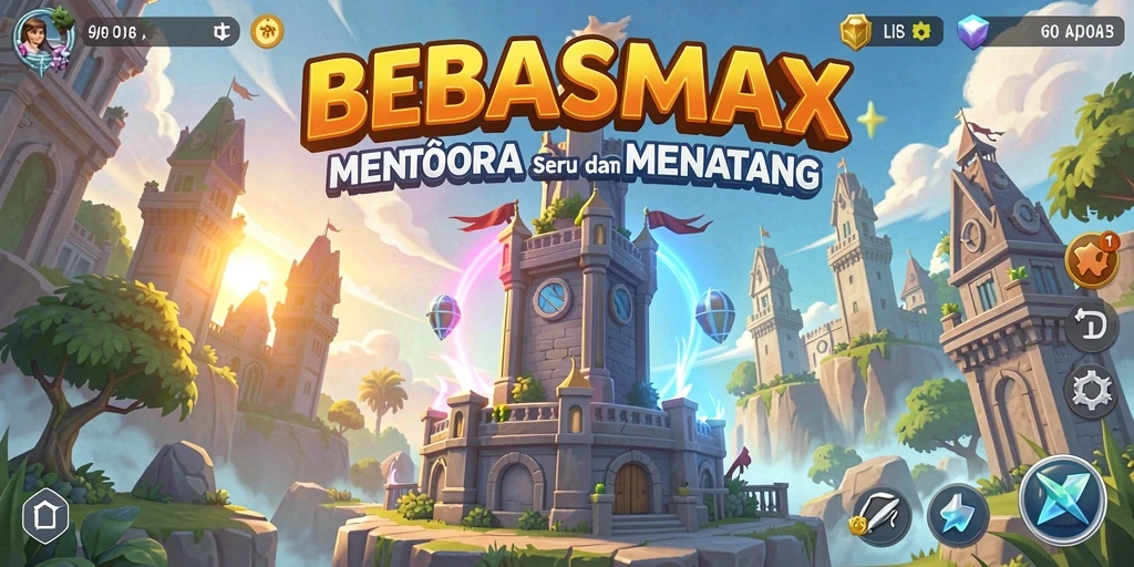 Gameplay Tower Defense yang mendebarkan dari BEBASMAX.