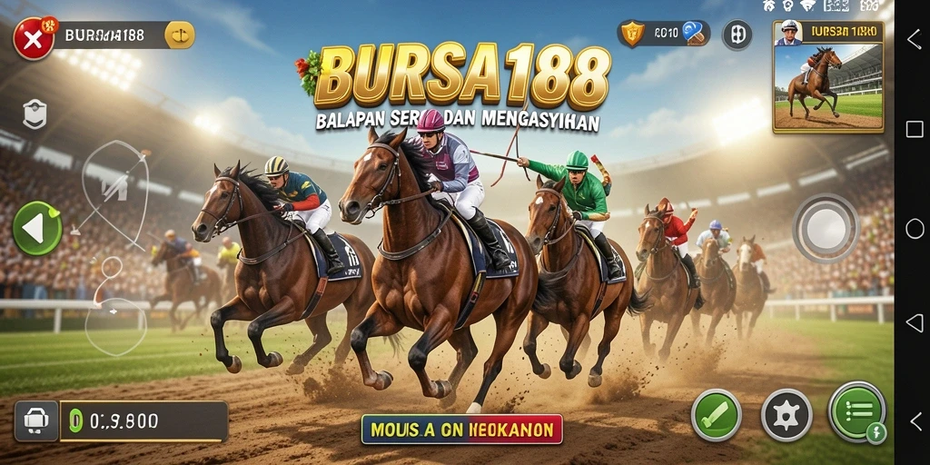 Tampilan gameplay seru di BURSA188 yang menunjukkan kecepatan tinggi.