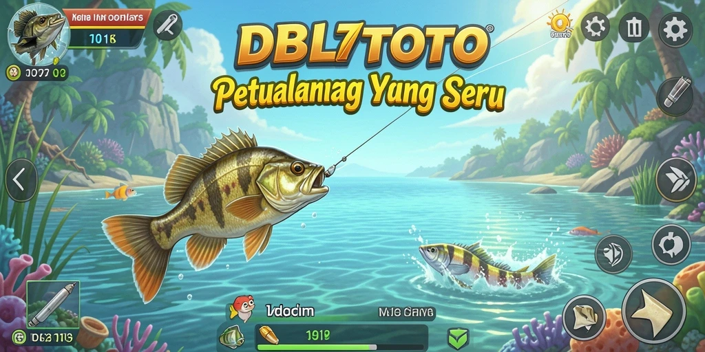 Tampilan gameplay DBLTOTO dengan suasana memancing yang mendebarkan.