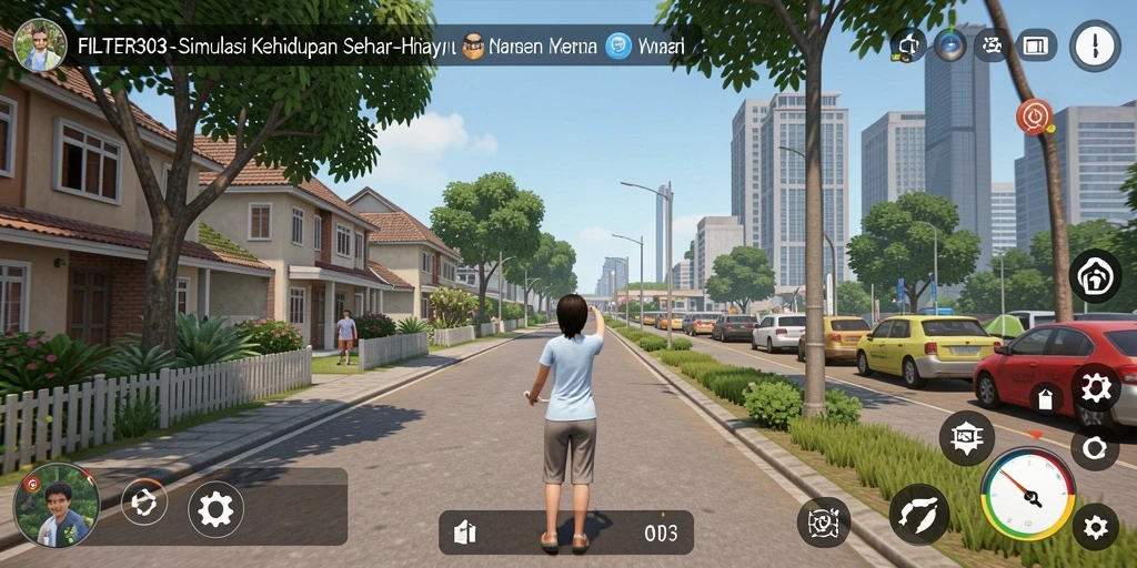 Tampilan gameplay FILTER303 yang menarik dan interaktif.