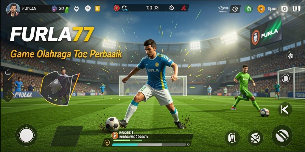 Tampilan gameplay FURLA77 dengan aksi olahraga seru.