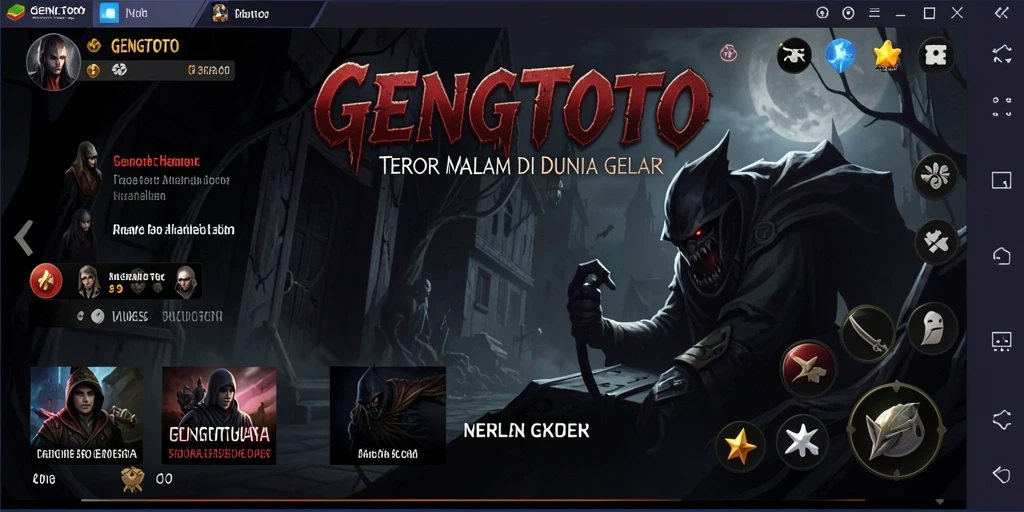 Screenshot GENGTOTO menampilkan momen menegangkan dalam permainan Horror.