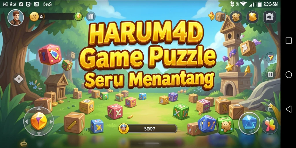 Tampilan gameplay Puzzle menarik dari HARUM4D.
