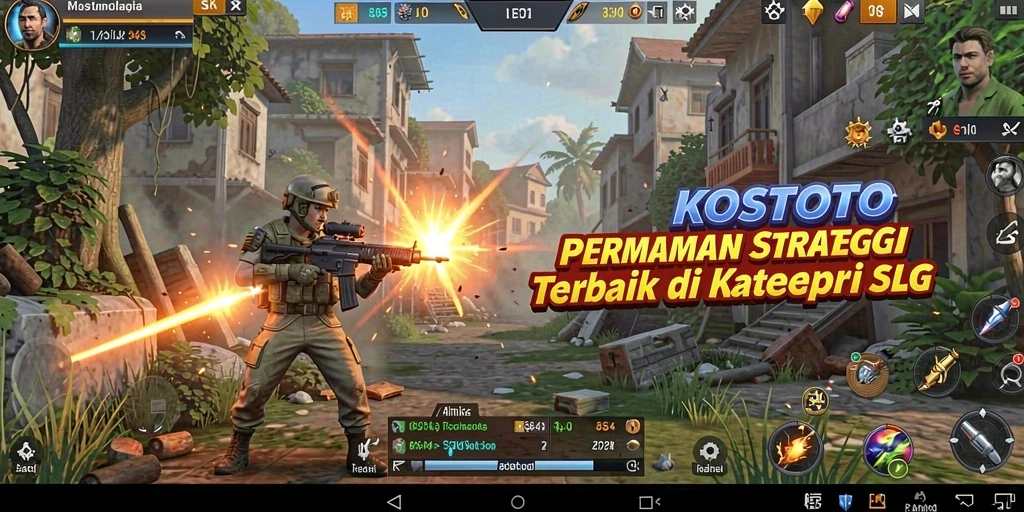 Tampilan gameplay KOSTOTO yang strategis dan menarik.