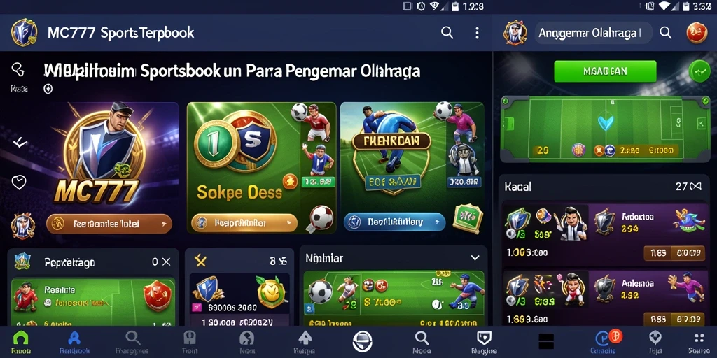 Tampilan screenshot gameplay sportsbook MC777 yang menarik dan interaktif.