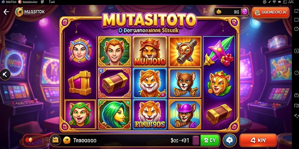 Tampilan menarik gameplay Slot MUTASITOTO yang penuh warna.