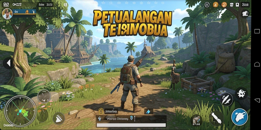 Tampilan gameplay yang menakjubkan di dunia terbuka OH222.