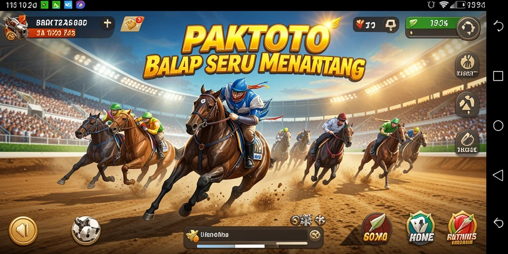 Tangkapan layar PAKTOTO menampilkan aksi balapan yang intens dan mendebarkan.