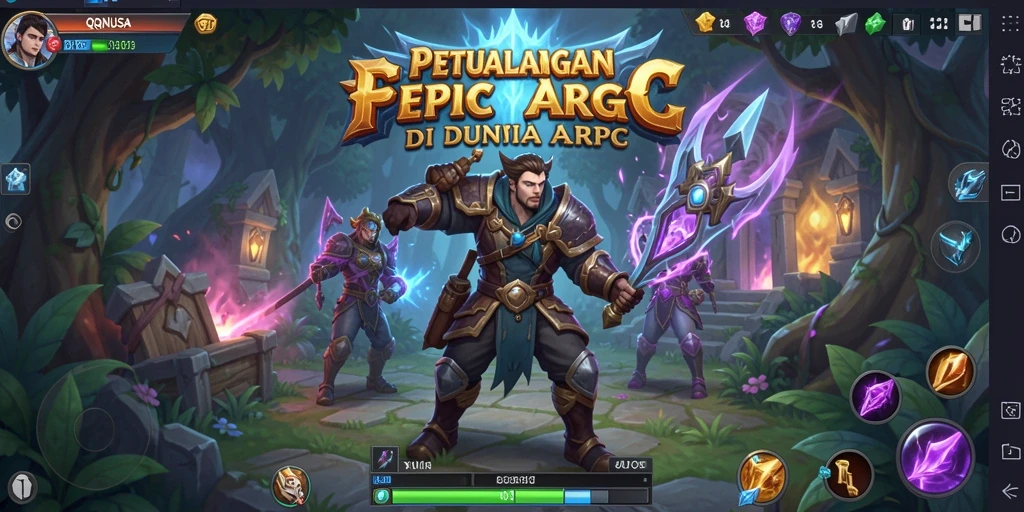 Tampilan gameplay <strong>QQNUSA</strong> yang seru dan penuh aksi di dunia ARPG.