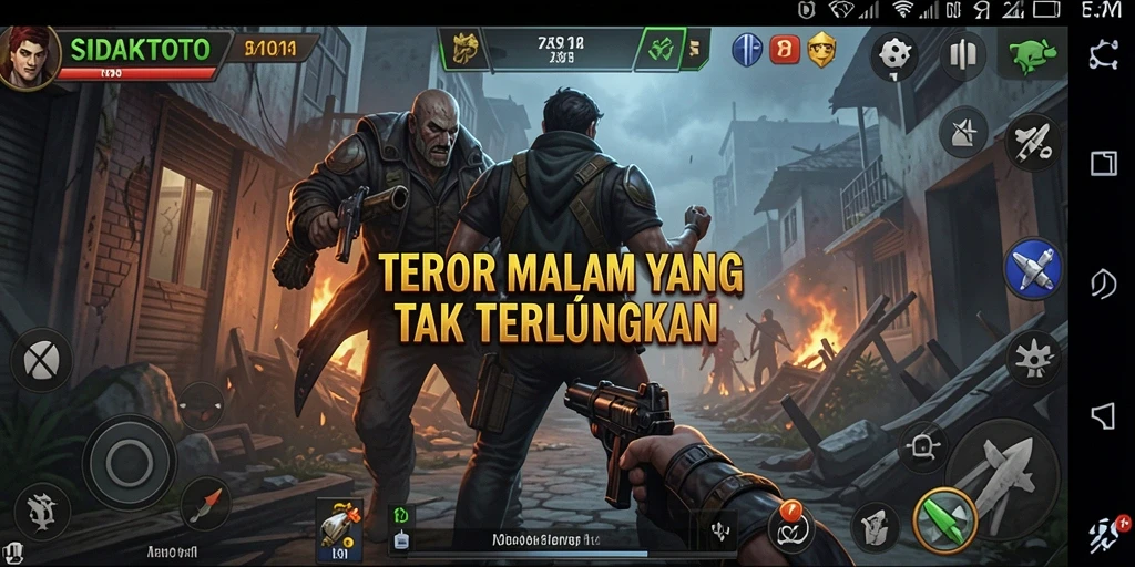 Tangkapan layar menampilkan suasana menyeramkan dari permainan horor SIDAKTOTO.