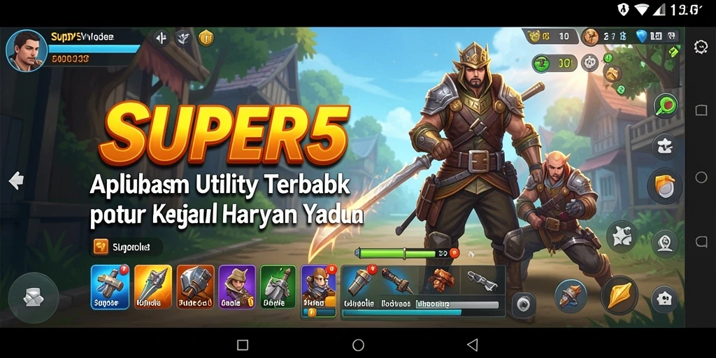 Tampilan antarmuka SUPER5 yang intuitif dan mudah digunakan.