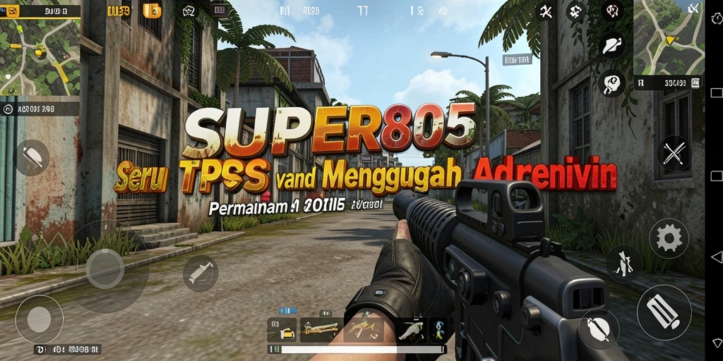 Tampilan gameplay seru dalam SUPER805, penuh aksi dan strategi.
