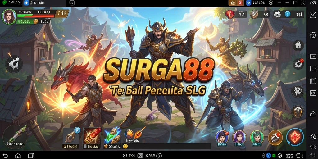 Tampilan gameplay yang menegangkan dan strategis dalam SURGA88.