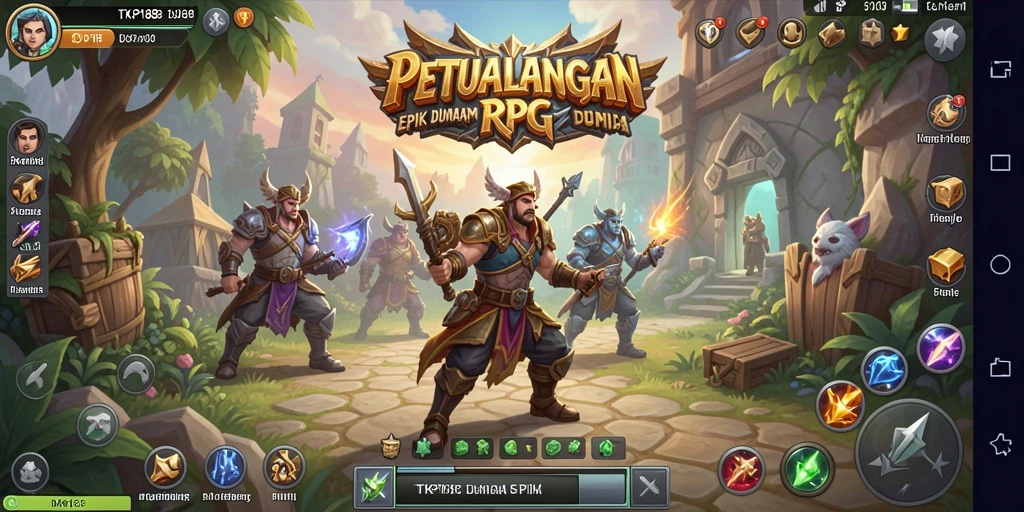 Gameplay seru di dunia fantasi RPG TKP188.